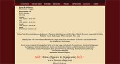 Desktop Screenshot of bronzegalerie.com